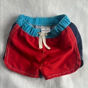 Red and Blue Kids Swim Shorts, Hanna Andersson